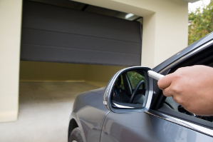 Automatic Garage Door in Use